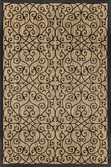 Madrid Vintage Filigree Textured Weave Indoor/outdoor Area Rug